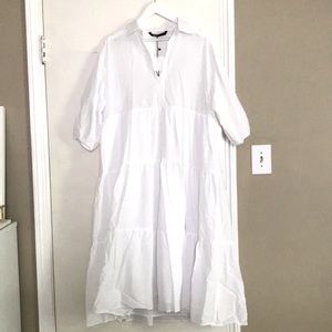 NWT Zara White Dress XL